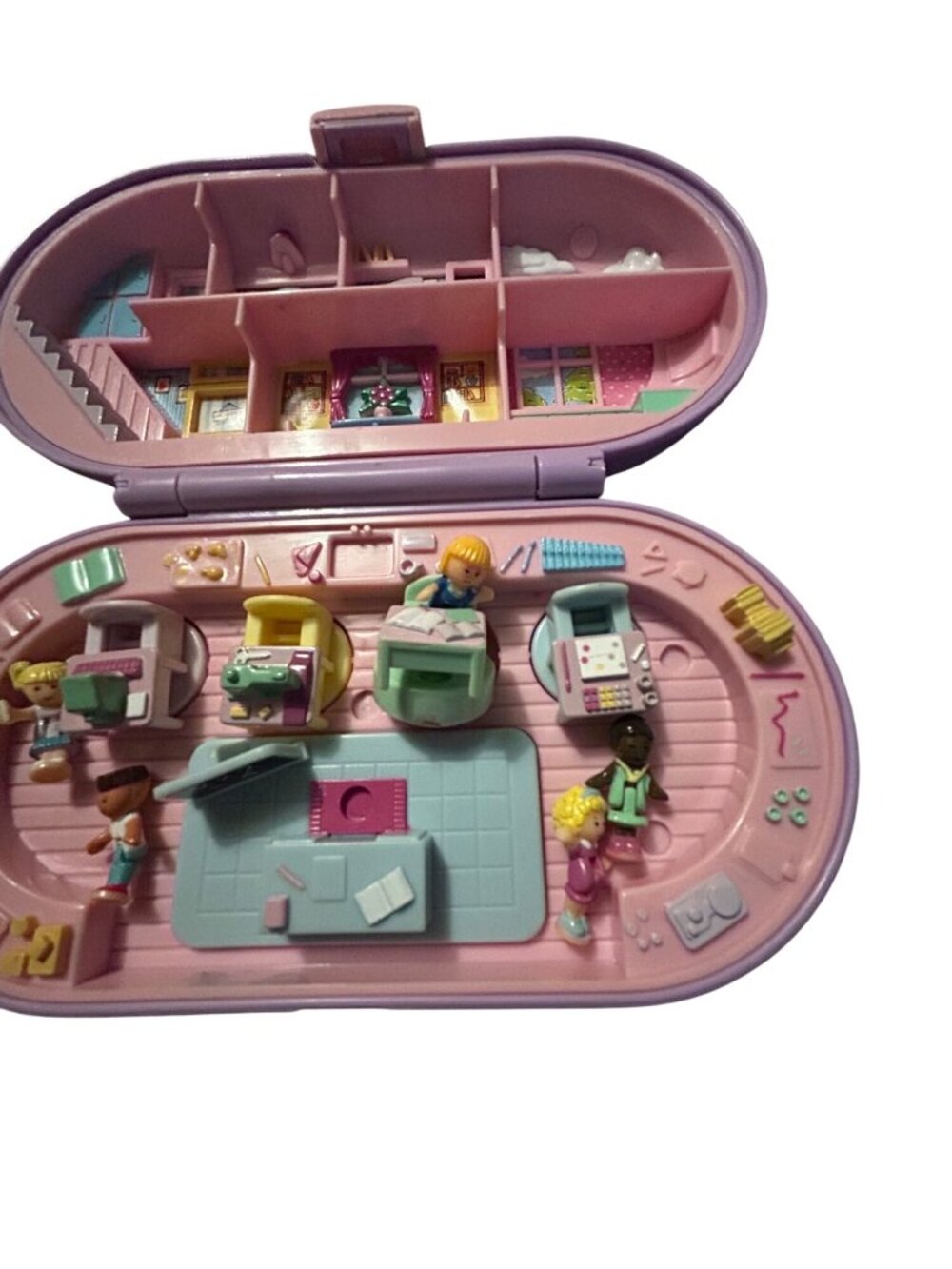 Vintage 1992 Polly Pocket Bluebird Stampin School Playset Collectible Miniature - Picture 2 of 5